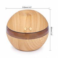 Powstro USB Ultrasonic Humidifier, 300ml Quiet Aroma Fragrance Diffuser Machine Nebulizer Spa with Blue LED Light... N3