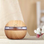 Powstro USB Ultrasonic Humidifier, 300ml Quiet Aroma Fragrance Diffuser Machine Nebulizer Spa with Blue LED Light... N4