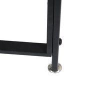 Black Powder Coated Metal Arch Design Indoor or Outdoor Firewood Log Rack w/ Kindling Holder - MyGift