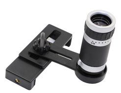 3 In 1 Universal Phone Camera Lens Kit with 0.4X Super Wide Angle Lens, 180 Degree Fish Eye Lens and 10X Macro... N45