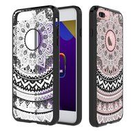 iPhone 7 Plus [5.5&#039;&#039;] Case, JIAMY Mint Mandala Totem Series Hybrid Protective Case with Soft TPU Bumper + Hard...