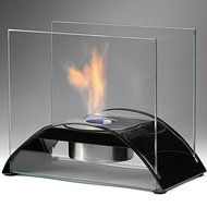 Eco-Feu Sunset Gloss Black Bio-Ethanol Tabletop Fireplace