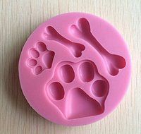 HSE silicone cake mold baking double sugar tool mould pet toys chocolate die hand soap die dog a bone