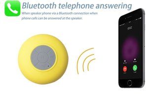 Amazing She-Water Resistant Bluetooth 3.0 Shower Speaker with Dedicated Suction Cup for Showers Bathroom Pool... N14