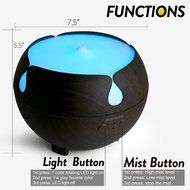 Large Aroma Globe Essential Oil Diffuser with Water 600ML , Aromatherapy Cool Mist Humidifier, Ultra Quiet Ultrasonic... N3