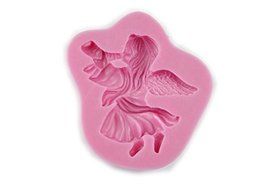 Autek Blowing Song Angel Fondant Soap SugarCraft Cake Cookie Deco Silicone Mold #141 N2