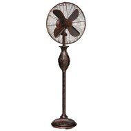 Deco Breeze DBF0611 Fleur De Lis Floor Fan, Copper, 16-Inch