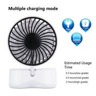 Portable Fan Rechargeable, Happon Couples Mini Fan USB Desktop Fan Quiet Operation with 3 Speeds - 350 Degree...