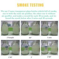 Ozone Air Purifier, Bon Tech Super Quiet Mini Ozone Ionizer Air Purifier for Smokers, Refrigerator, Car, Bathroom... N5