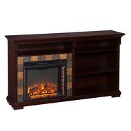 Southern Enterprises Sterling Bookshelf Electric Fireplace, Espresso N2