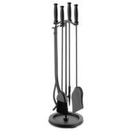 Barrel Handle 5 Piece Iron Fireplace Tool Set