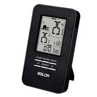 BALDR In/Outdoor Thermometer with Wireless Sensor Big Time Display Alarm and Snooze N10