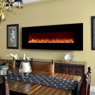 Dynasty Contemporary Electric Fireplace LED Wall Mount - 70 in.