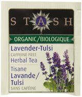 Stash Tea Organic Herbal Tea Bags in Foil, Lavender Tulsi, 100 Count N3