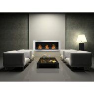 Elite Flame Lenox Ventless Bio Ethanol Recessed or Wall Mounted Fireplace N3