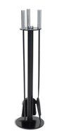 Pilgrim Home and Hearth 18090 Metro Fireplace Tool Set, Black and Polished Nickel