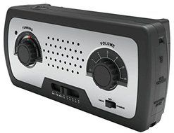 Ambient Weather WR-77 Compact Emergency Radio with AM/FM/Weather Band, Flashlight, 5,000 mAh Smart Phone Charger