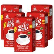 Sello Rojo Roast &amp; Ground Coffee, 17.6-ounce Brick (Pack of 5)