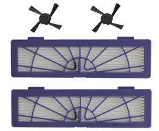Techypro&reg; kit for Neato Botvac High Performance Filter &amp; Side Brush - Replacement Kit Includes 2 High Performance... N2