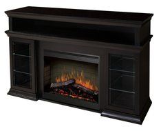 Dimplex Symphony Media Bennett TV Stand with Electric Fireplace in Espresso