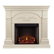 Southern Enterprises Sicilian Harvest Ivory Electric Fireplace