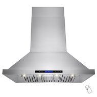 AKDY&reg; 42" Stainless Steel Wall Mount Touch Control Halogen Light Baffle Filter Kitchen Vent Cooking Fan Powerful...