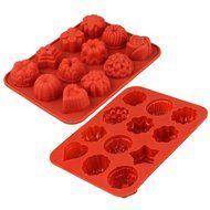 Gacube Mixed Flower Floral Chocolate Candy Jelly Silicone Baking Mould Mold Tray Pan N2