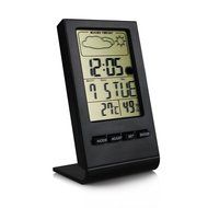 Fineed Mini Indoor Humidity Gauge, Temperature and Humidity Monitor, Digital Alarm Clock Snooze Calendar and Home... N6