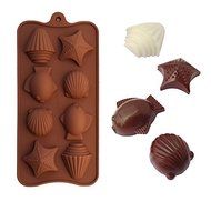 Dachun Non-stick Silicone Cake Candy Shell Chocolate Mold Tray