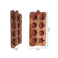 Dachun Non-stick Silicone Cake Candy Shell Chocolate Mold Tray N2