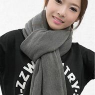 KAKA(TM) Women's Korean Artistic Stylish Winter Colorful Knitting Wool Scarves Oversized Dual Using Scarf Shawl... N18