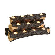 Upton Home, Tealight Fireplace Log Designed To Fit Inside Any Size Fireplace. N2