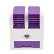 Portable USB Air Conditioner, DOITOP Mini Handheld Water Cooling Cooler Fan for Home Office Desk Table (Purple)