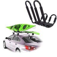 Roof Rack Kayak Deluxe Carrier Boat Canoe Surf Ski Snowboard Top Mounted J-Bar Automotive Outdoor