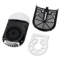 ESUMIC Portable Mini Air Conditioner Travel Handheld USB Rechargeable Cooling Fan for Summer (Black)