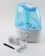 InvisiPure Wave Cool Mist Ultrasonic Humidifier with Night Light - Whisper Quiet, Automatic Shut-off, and 2.5L...