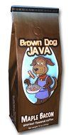 Brown Dog Java Ground Coffee, Maple Bacon, 12 Ounce