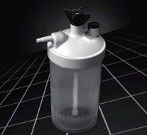 Salter Labs HIGH FLOW Oxygen Bubbler Bottle - Humidity for Oxygen Therapy