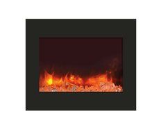 Amantii ZECL-26-2923-BG Zero Clearance Series Built-In Electric Fireplace with Ice Media Kit, 26 Inch N22