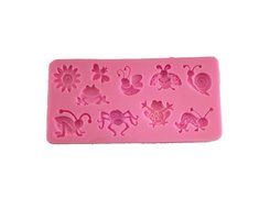 Longzang Insect Little Animals Art Deco Silicone Mold Sugar Craft DIY Gumpaste Cake Decorating Clay N2