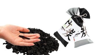 Lysa 100% Organic Natural Bamboo Charcoal Bag - Home / Car Air Cleaner, Air Refreshing Agent (Black+gray-100g*2) N7