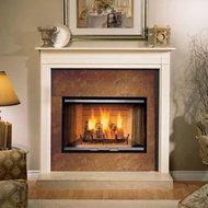 Majestic SR42A Sovereign 42" Woodburning Radiant Fireplace with Tapered Firebox Ash Management System and Expansive...