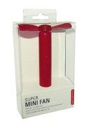 Kikkerland Super Mini Fan - Red