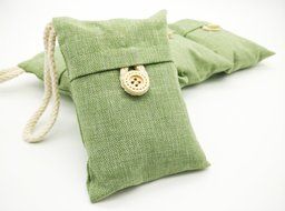 Lysa 100% Organic Natural Bamboo Charcoal Bag - Home / Car Air Cleaner, Air Refreshing Agent (Black+gray-100g*2) N10