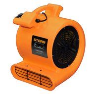 Contair STORM Air Mover Carpet Dryer Blower Floor Fan High 2800 CFM Orange Color