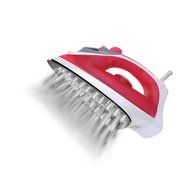 Heaven 2 in 1 Cordless Rechargeable Steam Iron - heats up fast for quick work with a recharging base (Red)