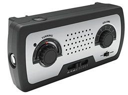Ambient Weather WR-77 Compact Emergency Radio with AM/FM/Weather Band, Flashlight, 5,000 mAh Smart Phone Charger N2
