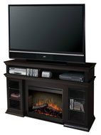 Dimplex Symphony Media Bennett TV Stand with Electric Fireplace in Espresso N2
