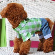 Spritech(TM) Pet Dog Puppy Lovely Cotton Clothes Vest Shirt Small Dog Blue S N2