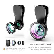 3 In 1 Universal Phone Camera Lens Kit with 0.4X Super Wide Angle Lens, 180 Degree Fish Eye Lens and 10X Macro... N52